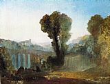 Joseph Mallord William Turner Ariccia Sunset painting